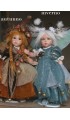 Fairy of Time: Autumn - Winter, Porcelain Fairy Doll 12.6 in