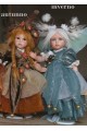 Fairy of Time: Autumn - Winter, Porcelain Fairy Doll 12.6 in