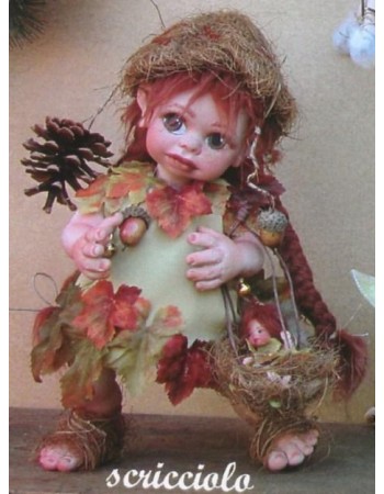 Doll elf Wren  with puppy