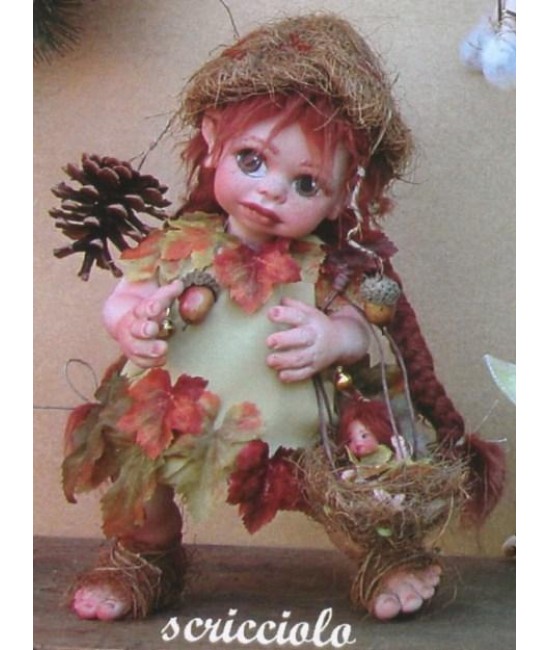 Doll elf Wren  with puppy