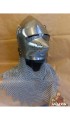 Medieval bassinet helmet
