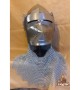 Medieval bassinet helmet