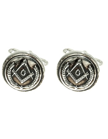 Silver Masonic Cufflinks