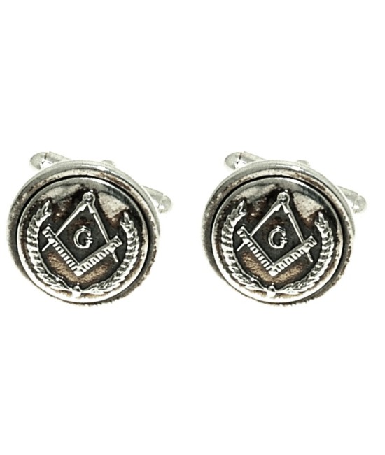 Silver Masonic Cufflinks