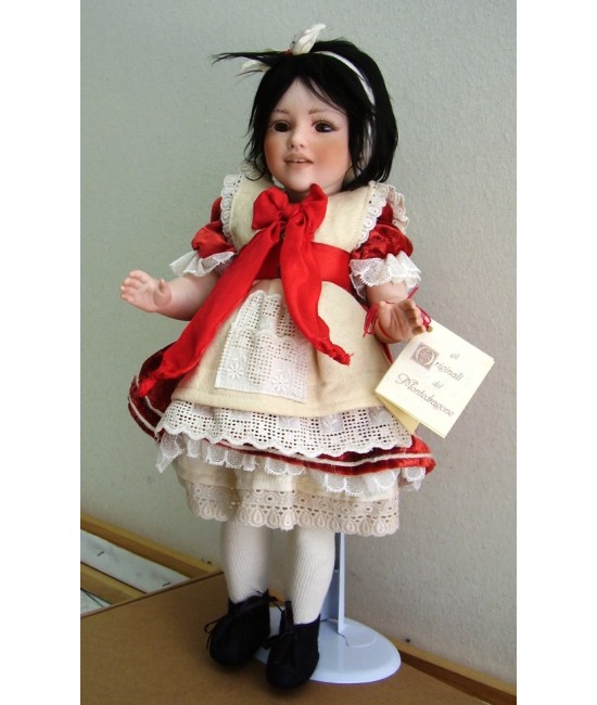Giulia, Porcelain Doll, Height 38 cm