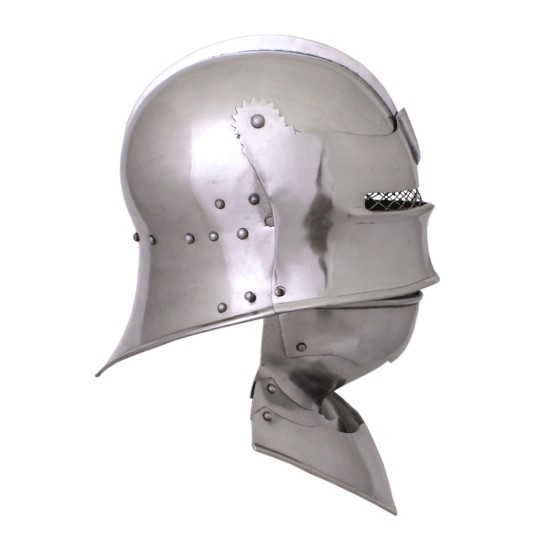 Gothic sallet with Mask, Gr. M, 1.6mm steel