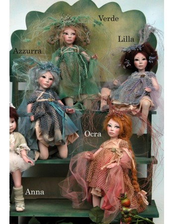 Nymphs Porcelain Fairy Doll 11", Porcelain Fairy Dolls   