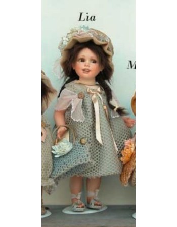 Lia Porcelain Doll -  height: 43 cm.