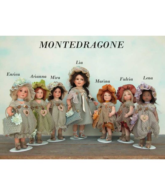 Lia Porcelain Doll -  height: 43 cm.