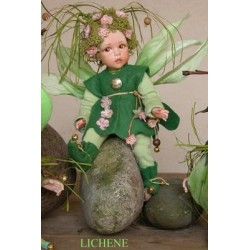 Elf doll: Lichen -  porcelain doll