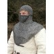 chainmail with gorget and triangular mask