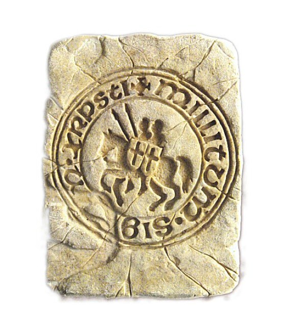 Tile with Templar Seal