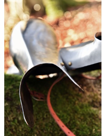 Knights greaves (pair), steel