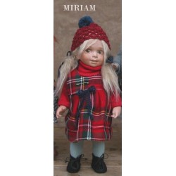 Porcelain Doll Miriam, Collectible Porcelain Doll - Height: 10.6 in