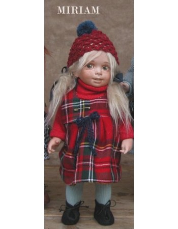 Porcelain Doll Miriam, Collectible Porcelain Doll - Height: 10.6 in