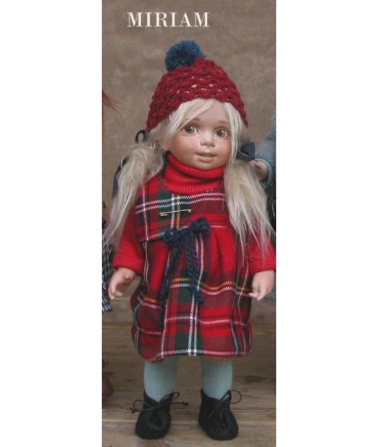 Porcelain Doll Miriam, Collectible Porcelain Doll - Height: 10.6 in