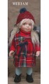 Porcelain Doll Miriam, Collectible Porcelain Doll - Height: 10.6 in