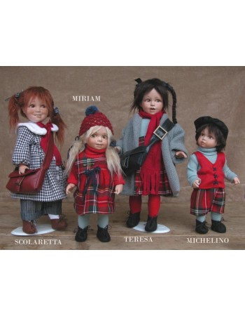 Porcelain Doll Michelino - Size 10.6 in