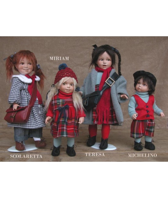 Porcelain Doll Michelino - Size 10.6 in
