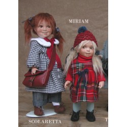 Schoolgirl Doll, Collectible Porcelain Doll - Height: 13.8 in