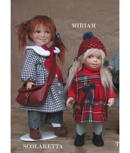 Schoolgirl Doll - Collectible Porcelain Doll - Height: 13.8 in