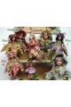 Ninfea Sitting Porcelain Fairy Doll - 7,5 in, Porcelain Fairy Dolls   