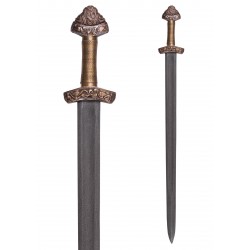 Viking Sword with Scabbard - Damascus Steel Blade
