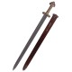 Viking Sword with Scabbard - Damascus Steel Blade