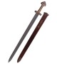 Viking Sword with Scabbard - Damascus Steel Blade