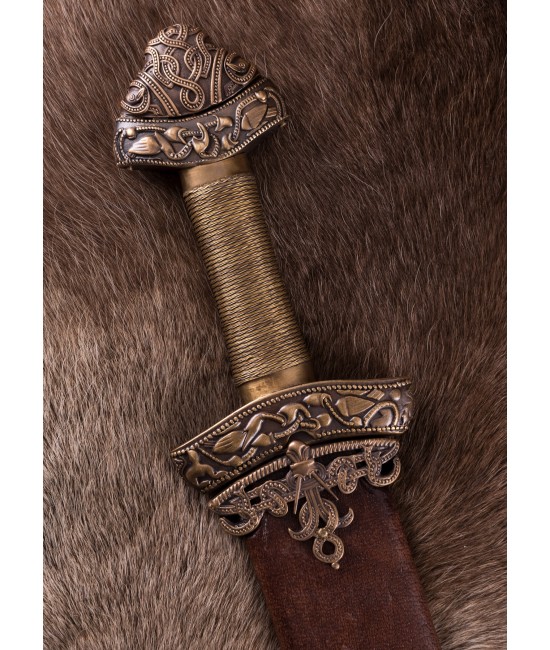 Viking Sword with Scabbard - Damascus Steel Blade