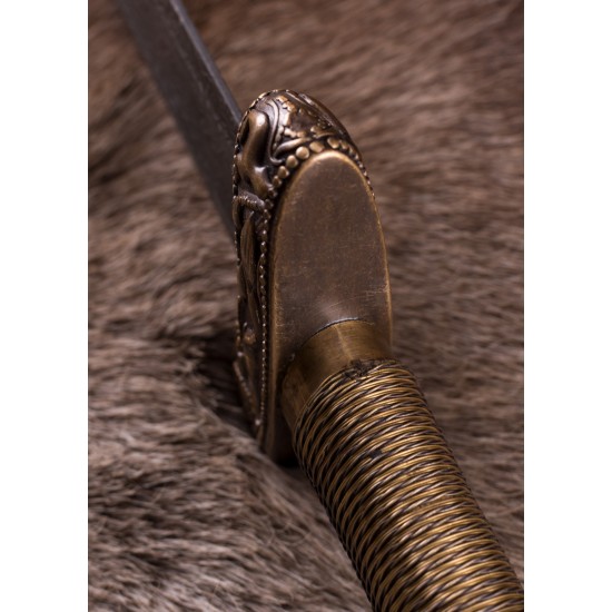 Viking Sword with Scabbard - Damascus Steel Blade