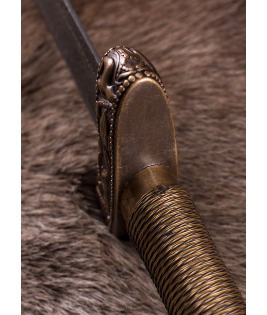 Viking Sword with Scabbard - Damascus Steel Blade