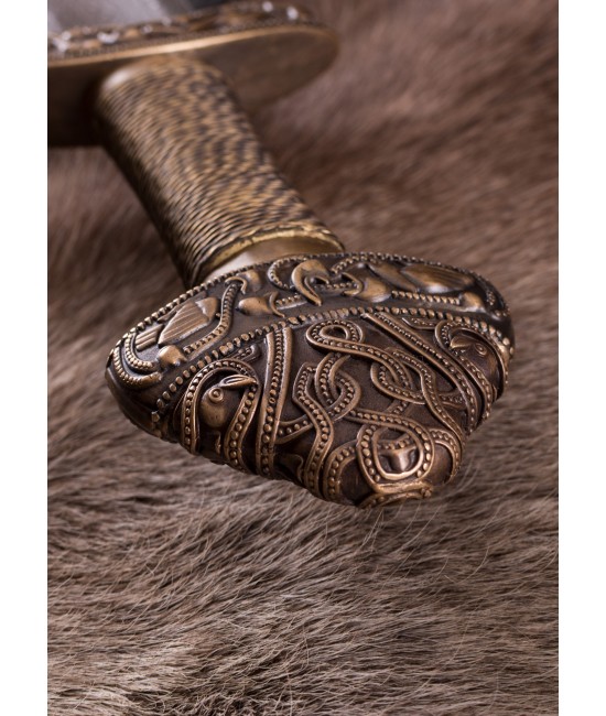 Viking Sword with Scabbard - Damascus Steel Blade