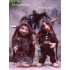 Pungitopo and Tamarind Porcelain Elf Gnome Doll, Porcelain Fairy Dolls 