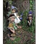 Pungitopo and Tamarind Porcelain Elf Gnome Doll, Porcelain Fairy Dolls 