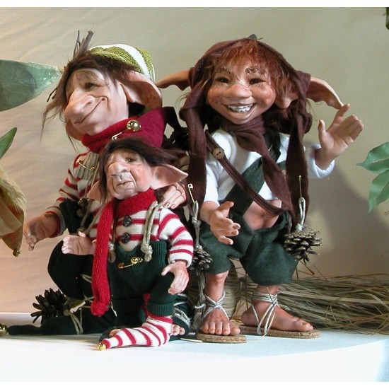 Porcelain store elf dolls