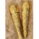 Greaves of the Praetorian Guard in stamped brass, pair