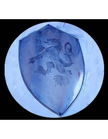 Rampant lion shield