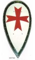 Scudo templare a mandorla