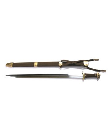 Celtic sword scabbard with velvet