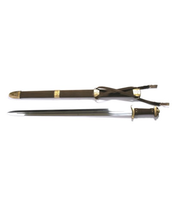 Celtic sword scabbard with velvet