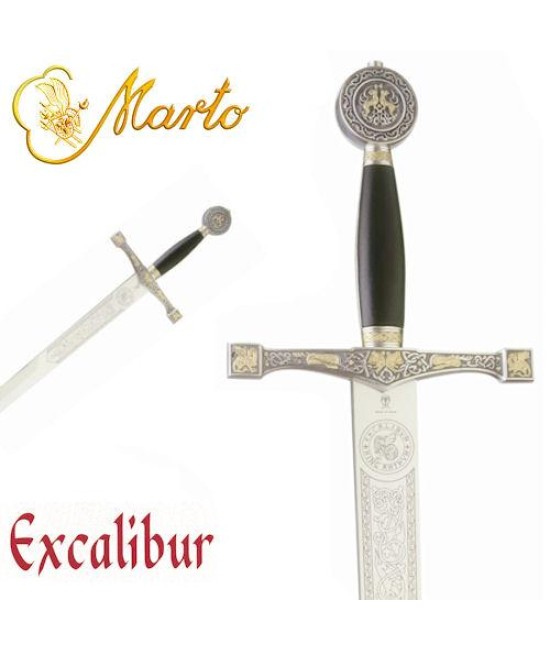 Excalibur Sword Gold and Silver