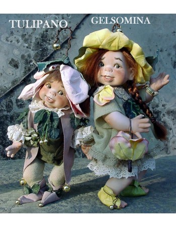 Tulip - porcelain gnomes dolls