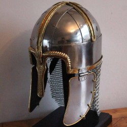 Coppergate Helmet with riveted aventail