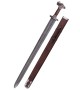 Scandinavian with Tin-Plated Brass Hilt, Damascus Steel Blade