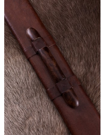 Scandinavian with Tin-Plated Brass Hilt, Damascus Steel Blade