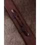 Scandinavian with Tin-Plated Brass Hilt, Damascus Steel Blade