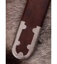 Scandinavian with Tin-Plated Brass Hilt, Damascus Steel Blade