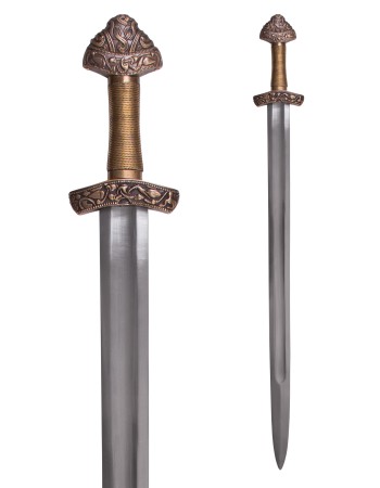 Viking Sword from Dybäck with Scabbard, 11th c., Tempered blade