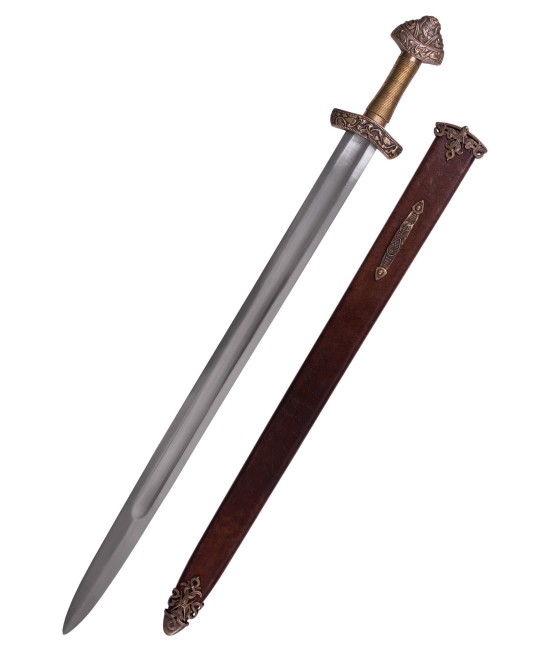 Viking Sword from Dybäck with Scabbard, 11th c., Tempered blade